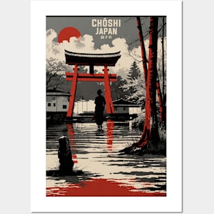 Chosi Japan Vintage Poster Tourism Posters and Art